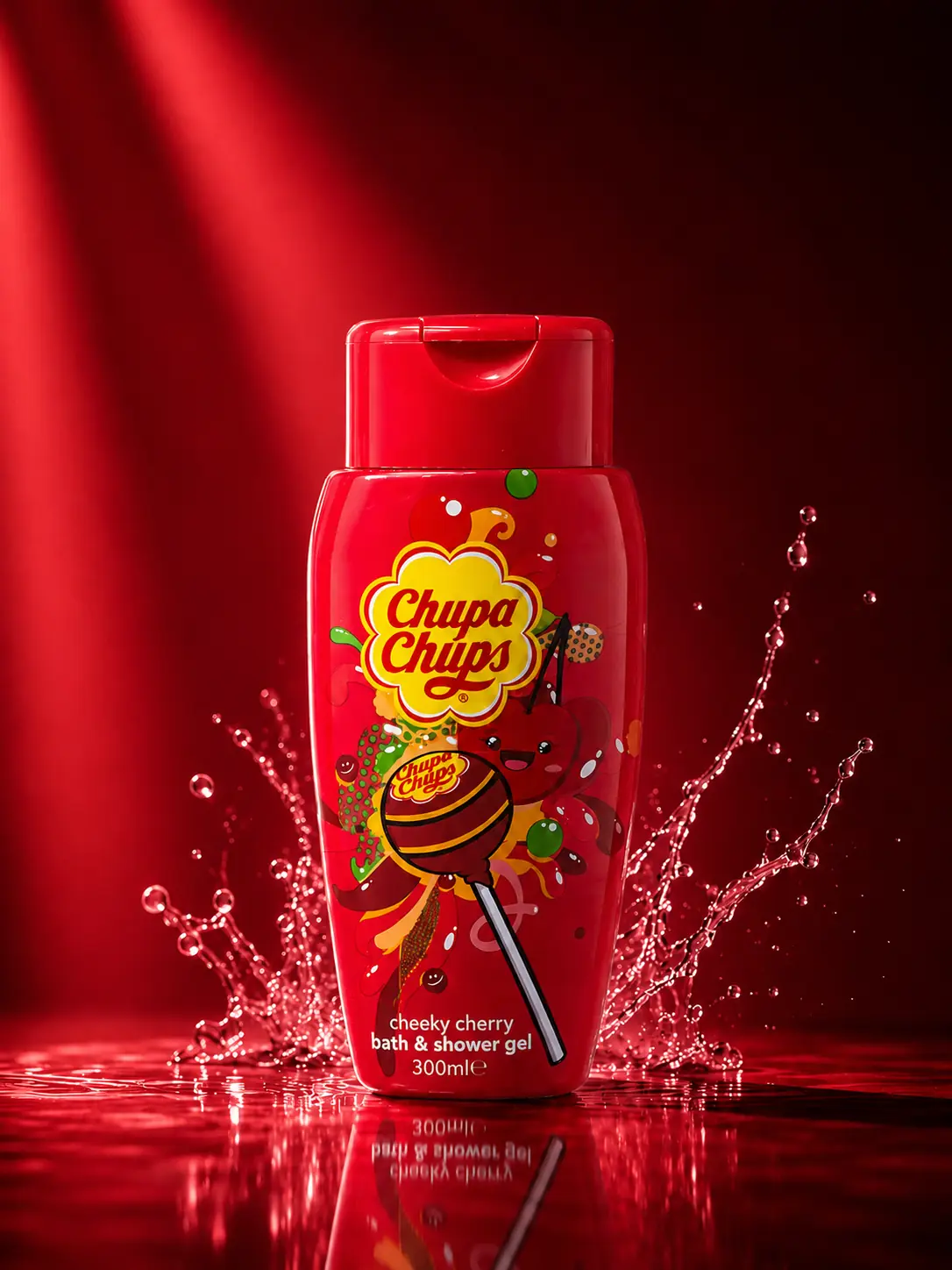 Chupa Chups Cheeky Cherry sprchový a kúpeľový gél – 300 ml