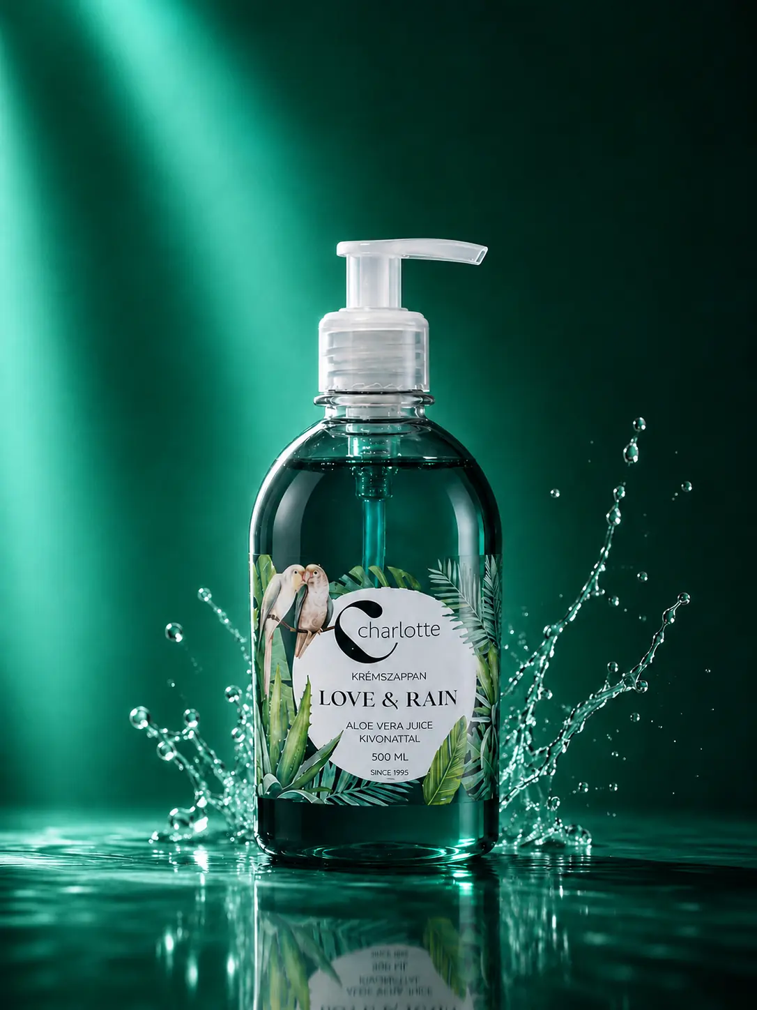 Charlotte Love & Rain tekuté krémové mydlo – 500 ml