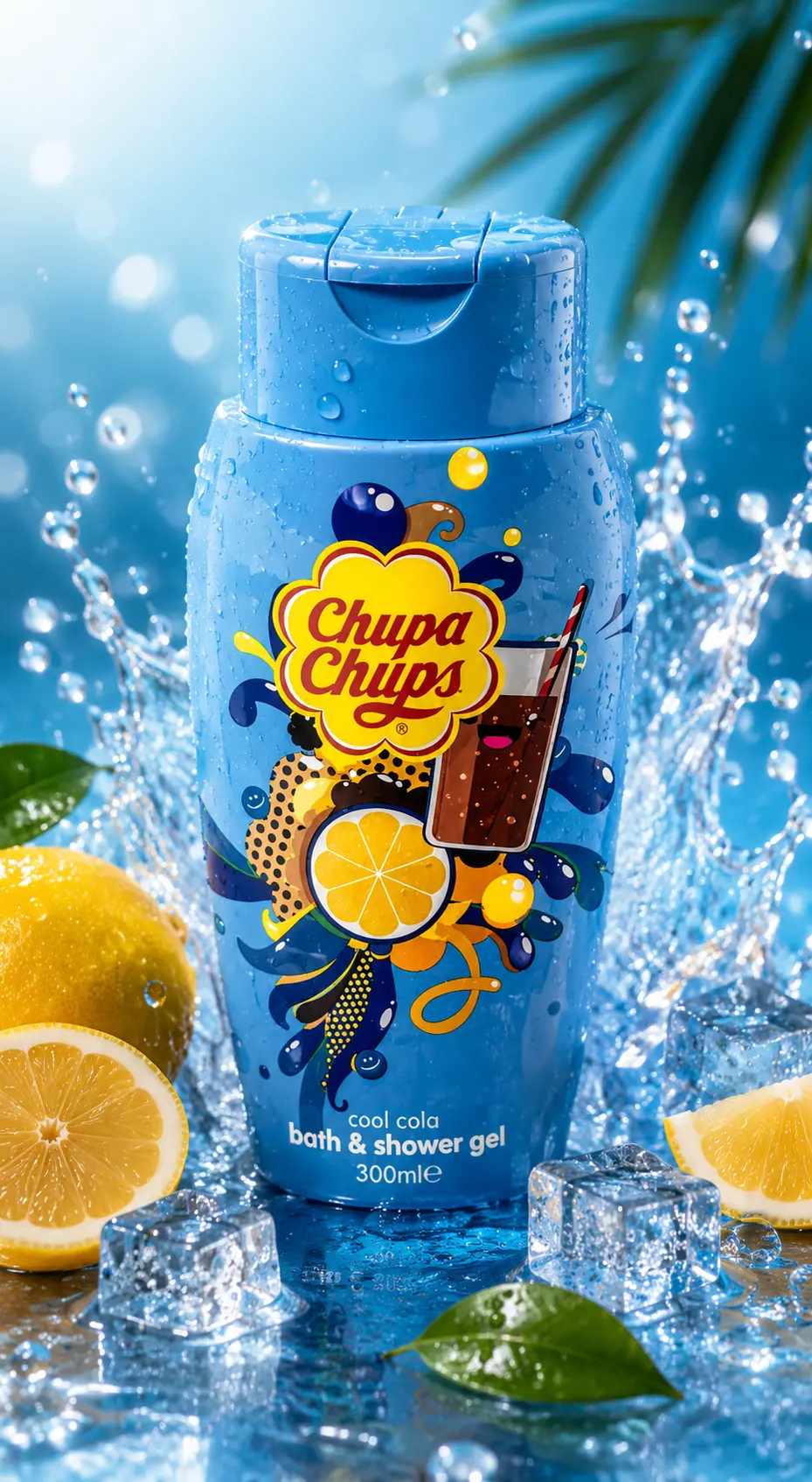 Chupa Chups Cool Cola sprchový a kúpeľový gél – 300 ml – fotografia 2