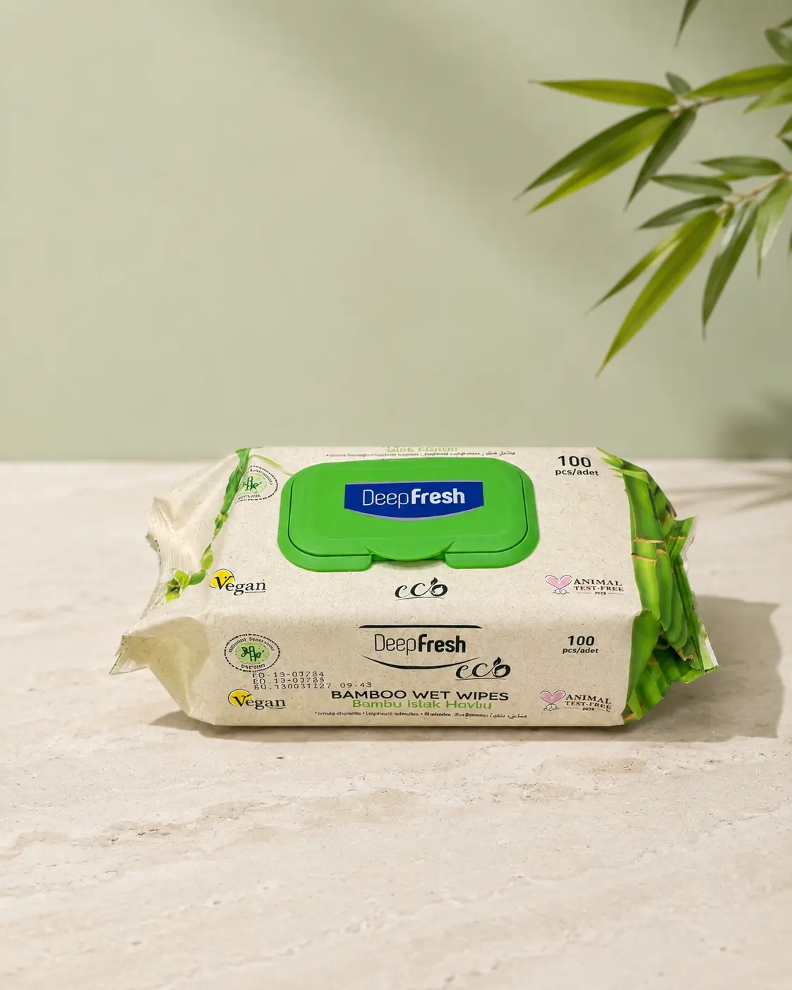 DeepFresh Eco Bamboo vlhčené obrúsky – 100 ks