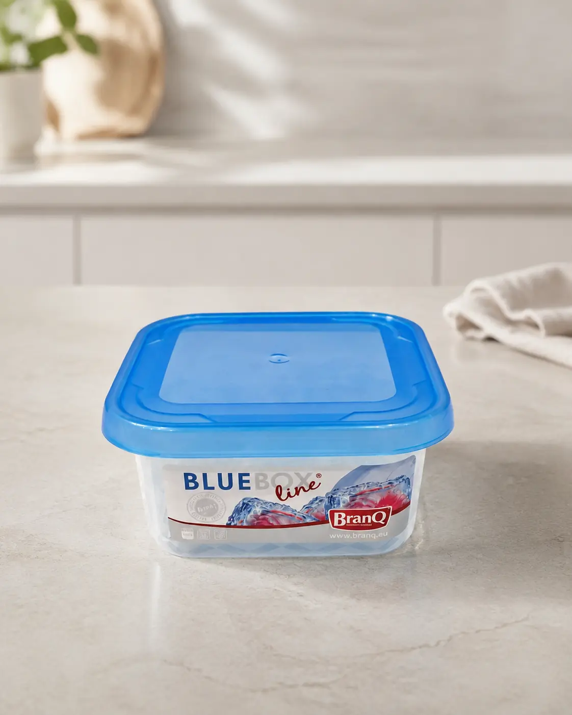 Dóza BranQ BlueBox s modrým vekom