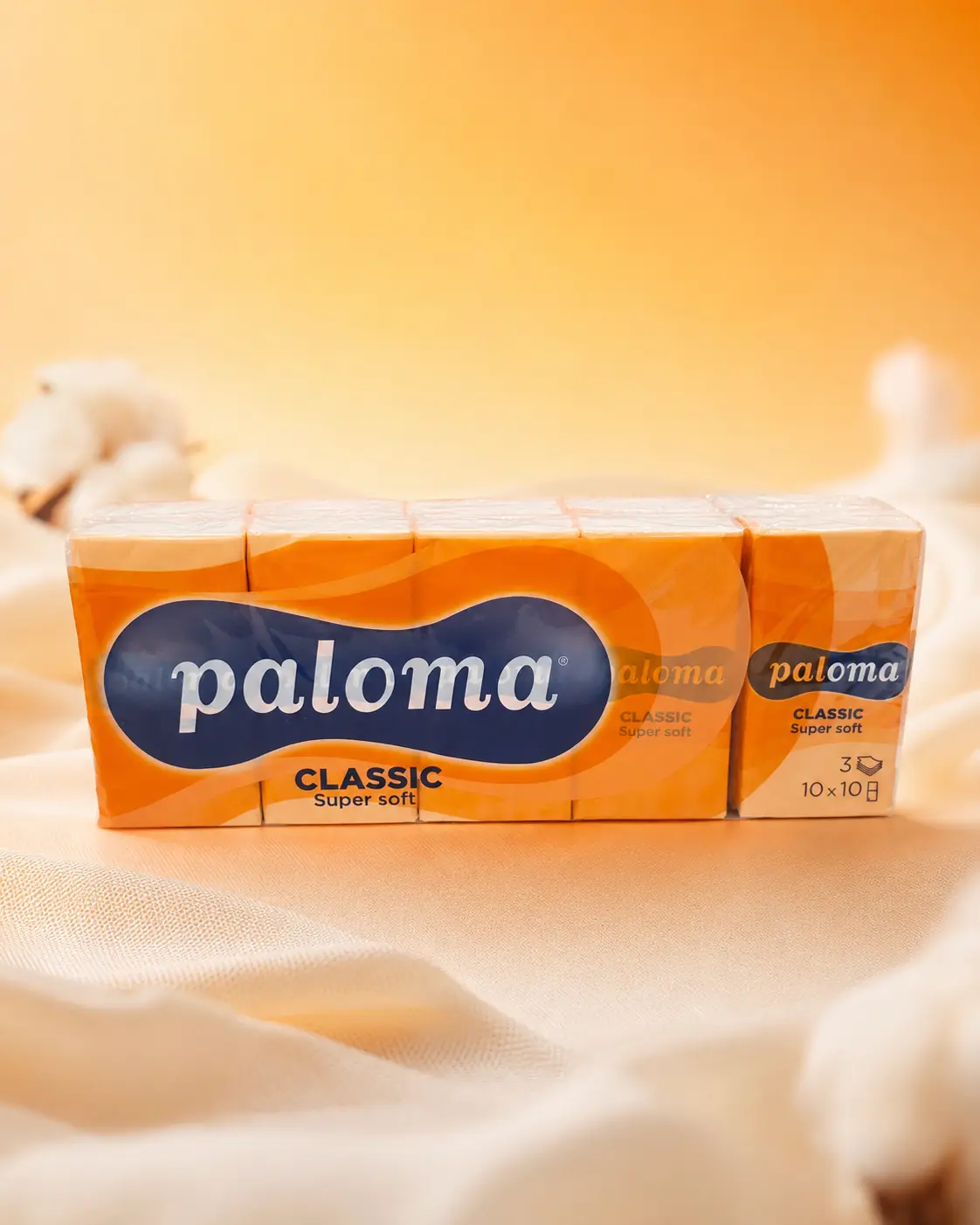 Papierové vreckovky Paloma Classic – 10 × 10 ks