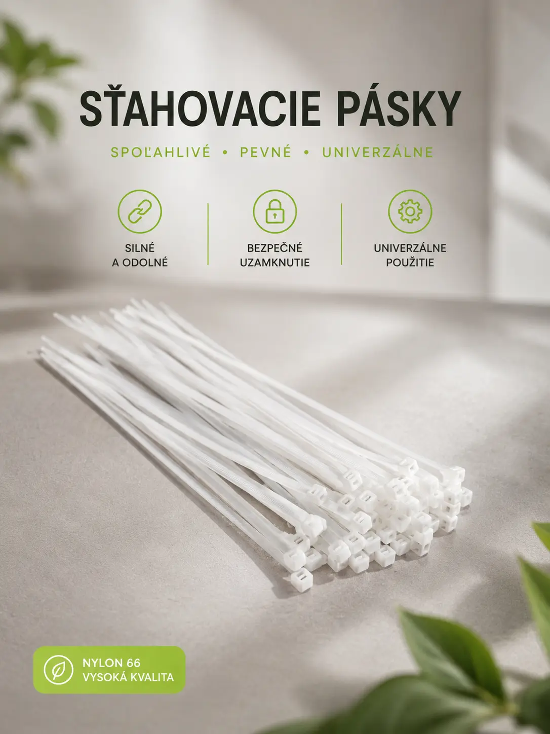Biele sťahovacie pásky