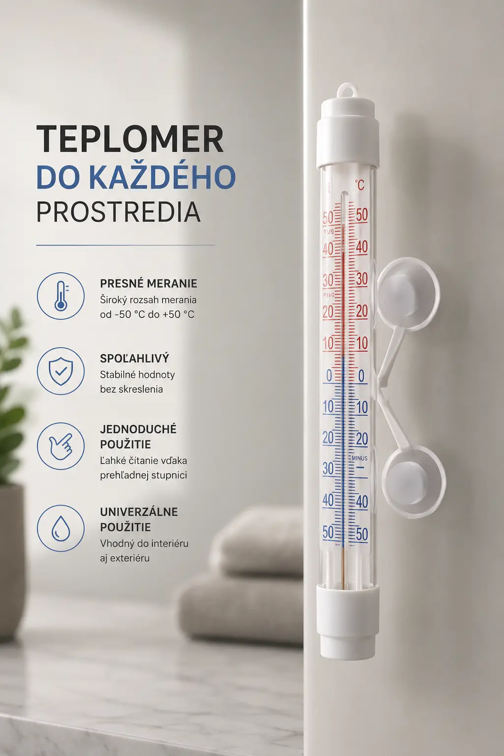 Teplomer do kúpeľa