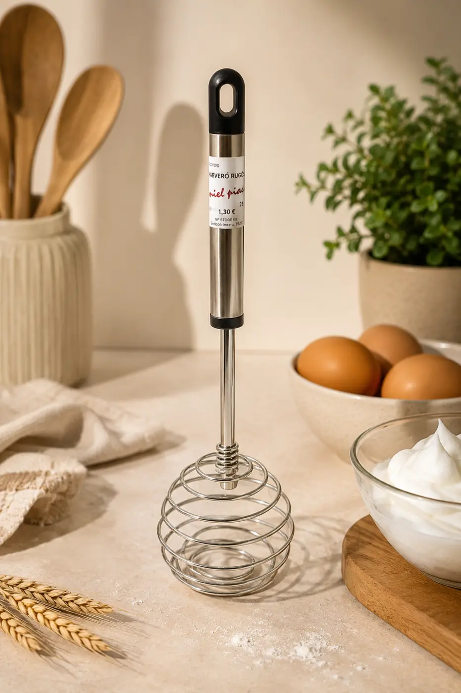 Nerezová pružinová metlička