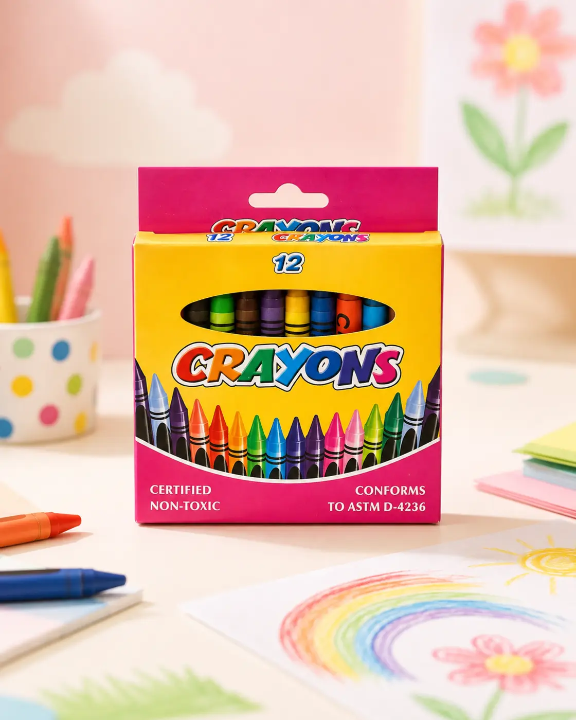 Farebné voskovky Crayons – 12 ks