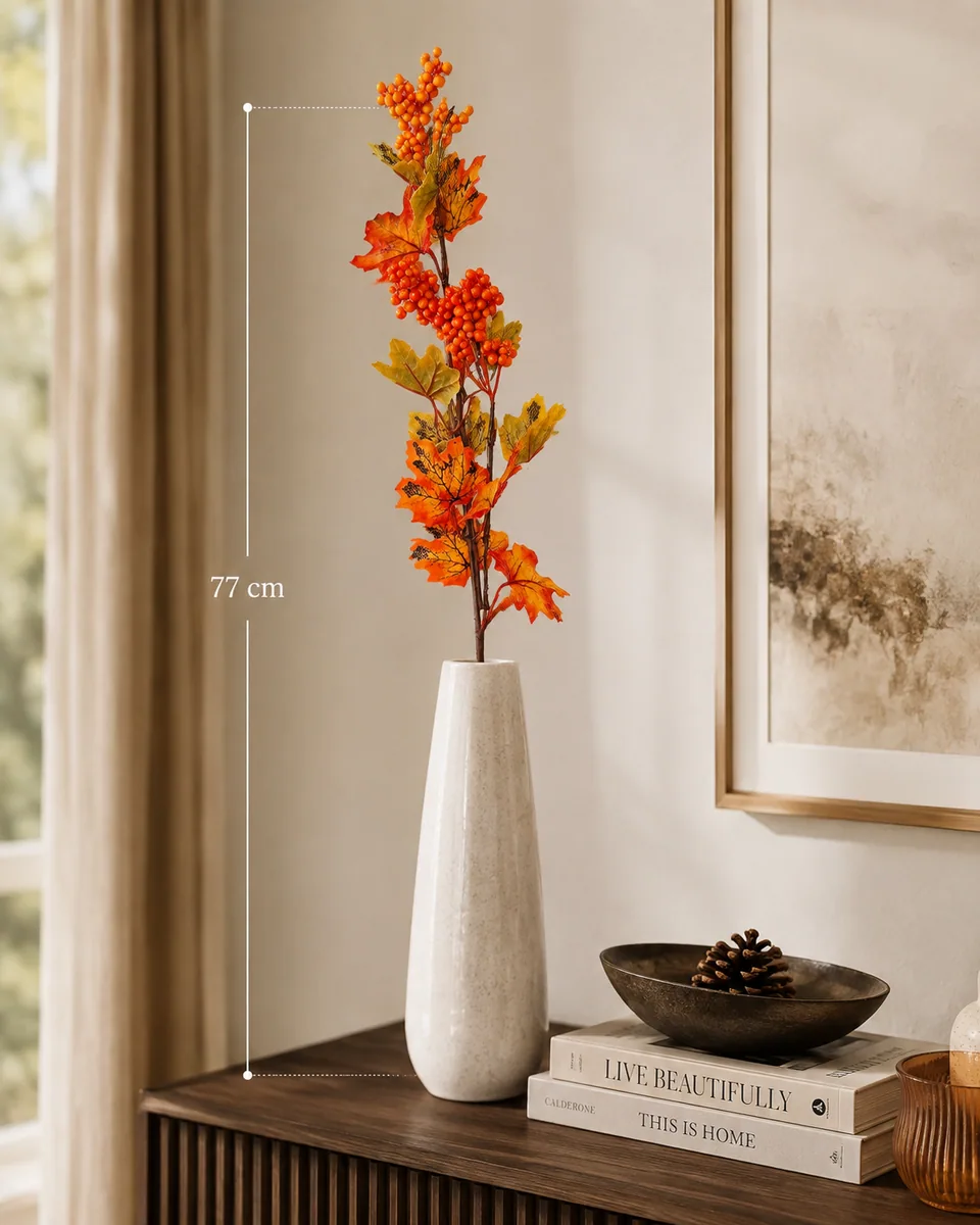 Jesenná vetva s bobuľami – 77 cm