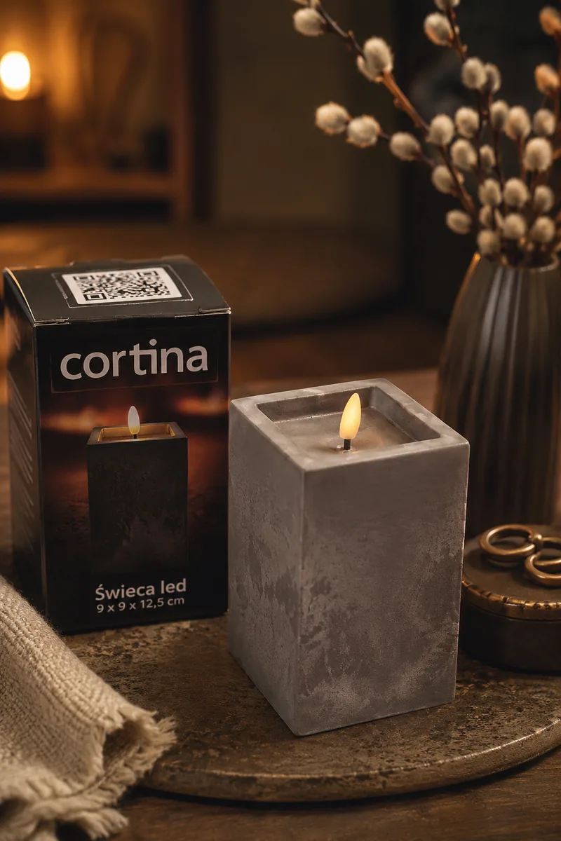 Dekoratívna LED sviečka Cortina – fotografia 1
