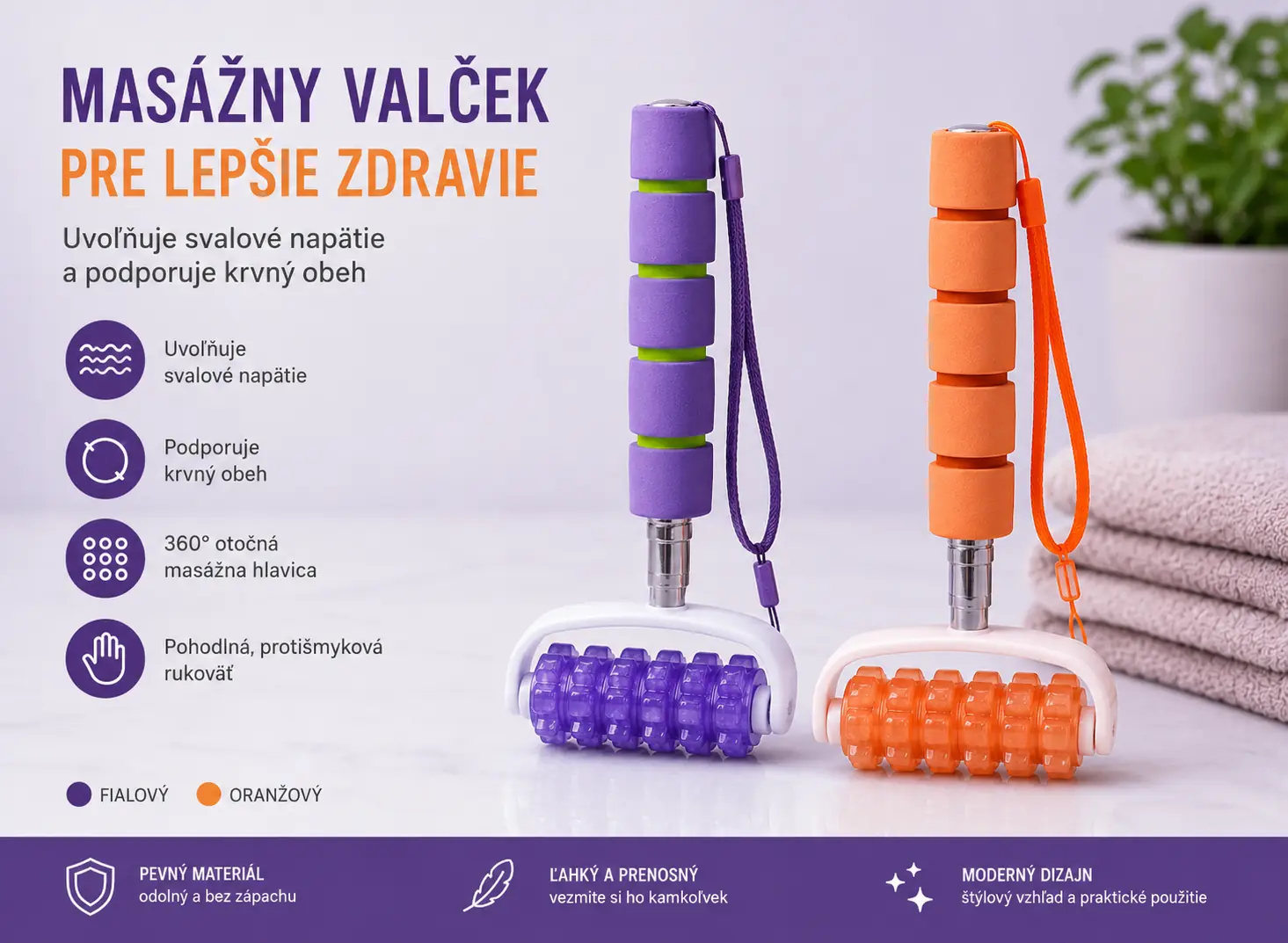 Ručný masážny valček