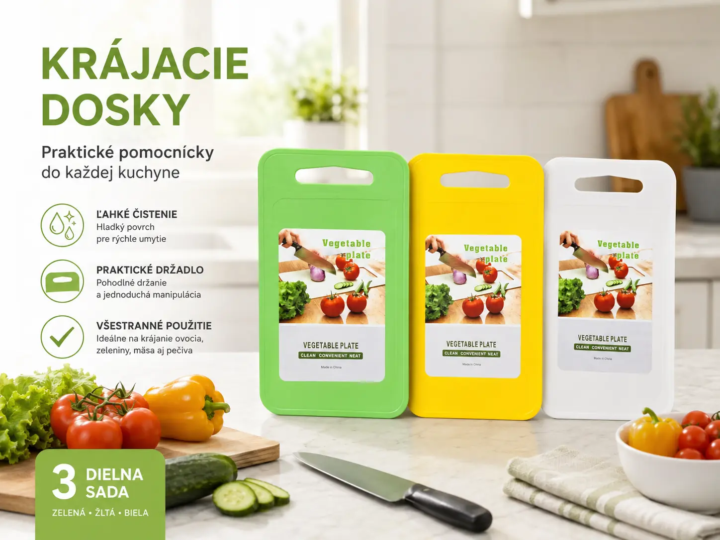 Krájacie dosky – 3 ks
