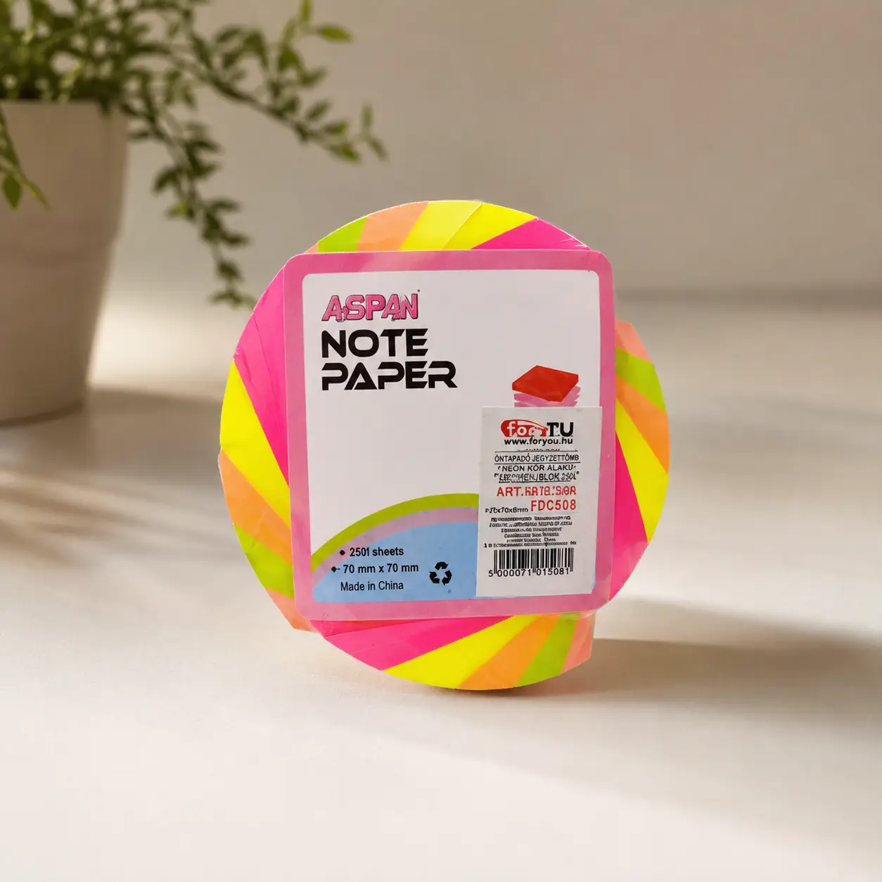 Neónový poznámkový papier – 250 listov