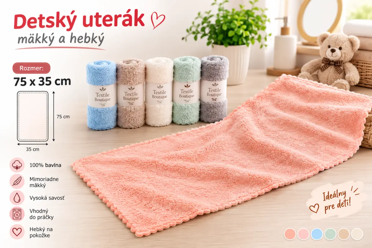 Detské uteráky 75 × 35 cm – fotografia 3