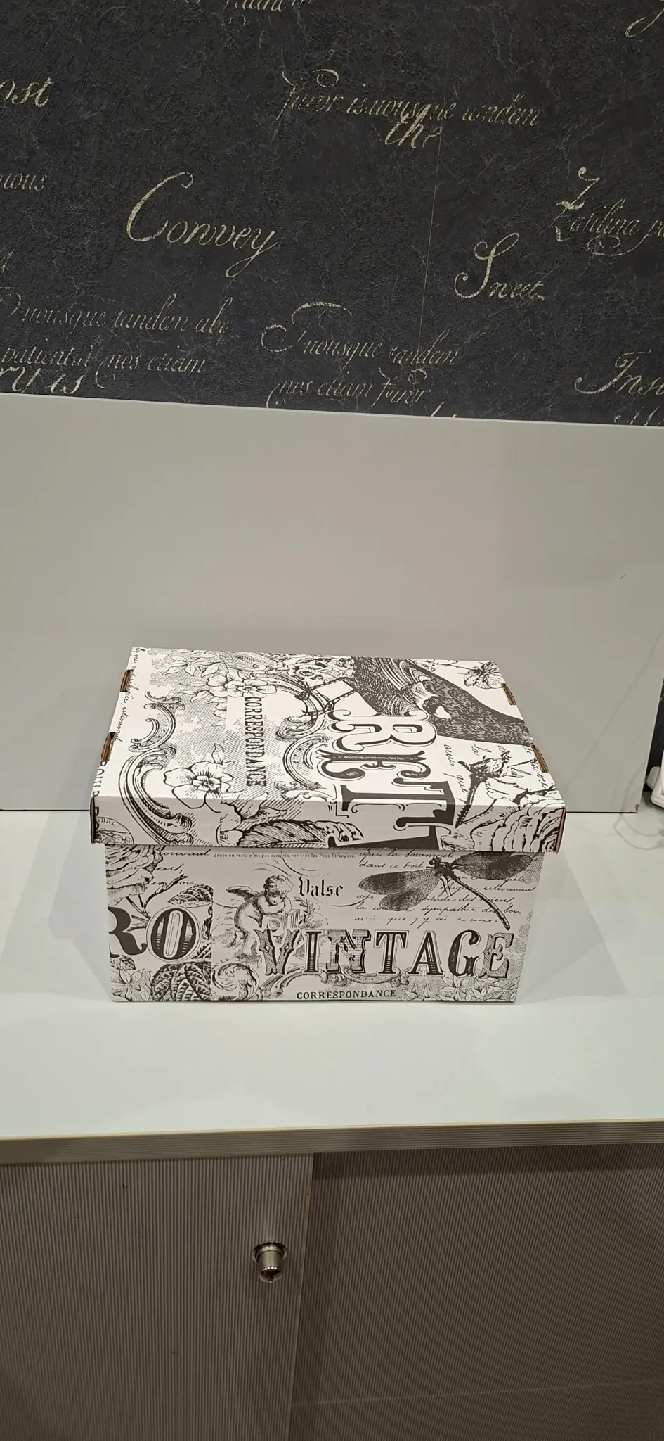 Úložný box Vintage – 35 × 25 × 15 cm – fotografia 2