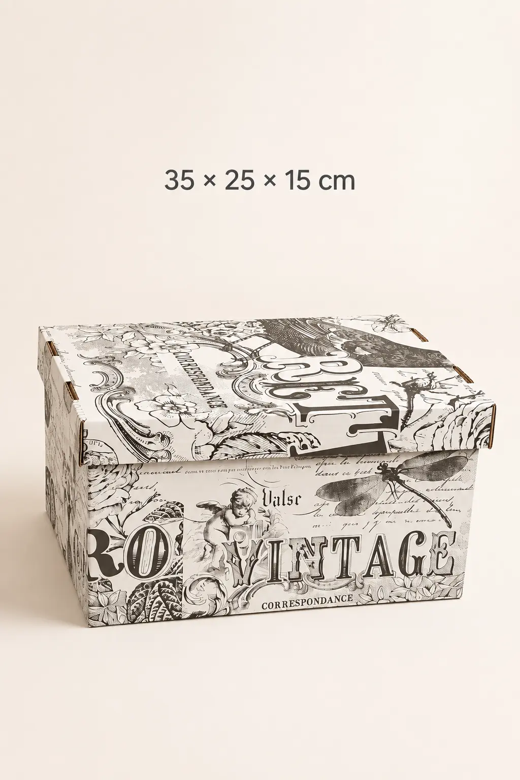 Úložný box Vintage – 35 × 25 × 15 cm – fotografia 1