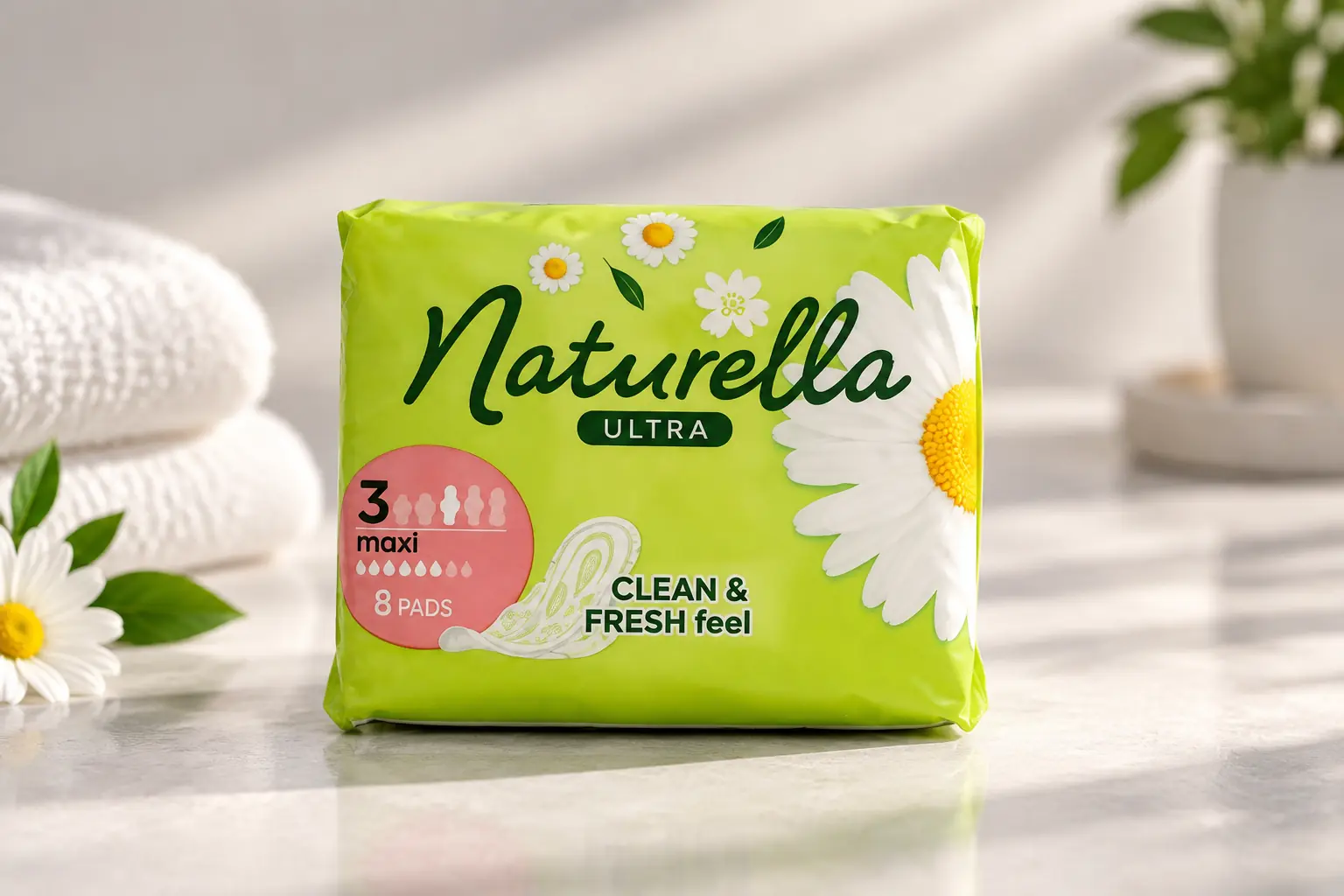 Vlhčené obrúsky Naturella Clean & Fresh