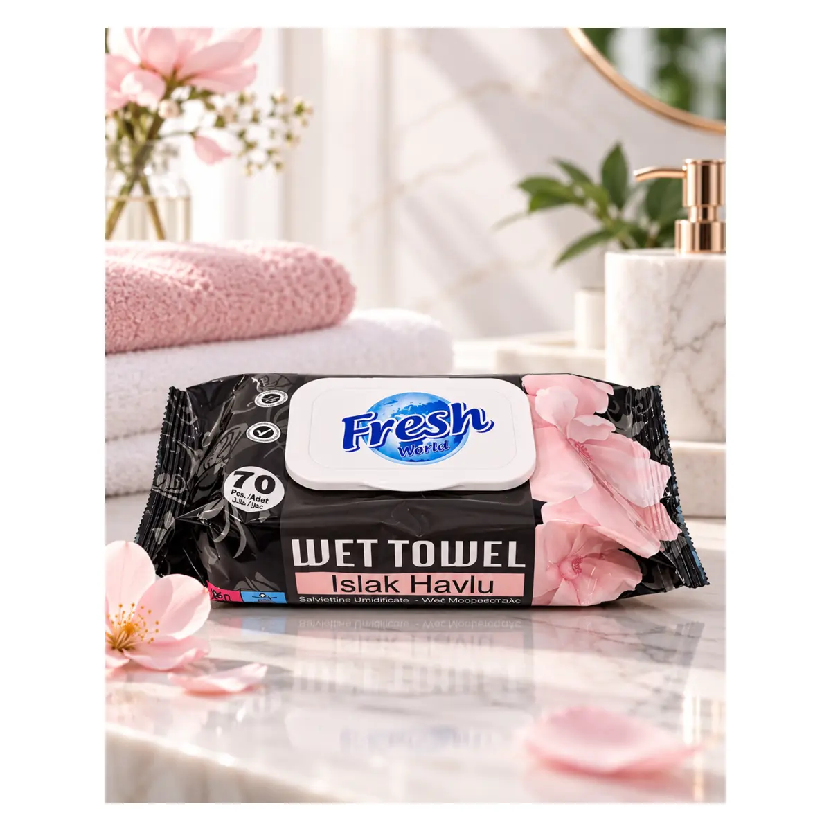 Vlhčené obrúsky Fresh – 70 ks