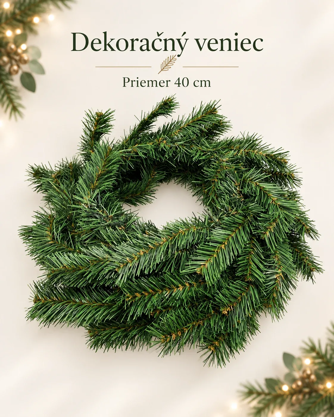 Dekoračný veniec – priemer 40 cm