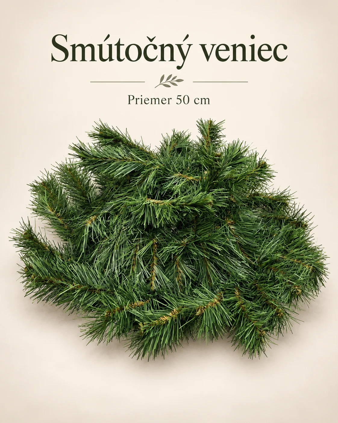 Smútočný veniec – priemer 50 cm