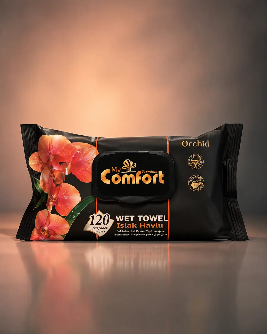 My Comfort Orchid vlhčené obrúsky – 120 ks – fotografia 1